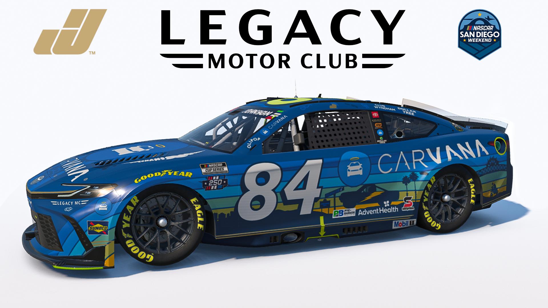Preview of Jimmie Johnson 2026 Carvana San Diego Toyota Camry (No Num) by Matt Ridgway