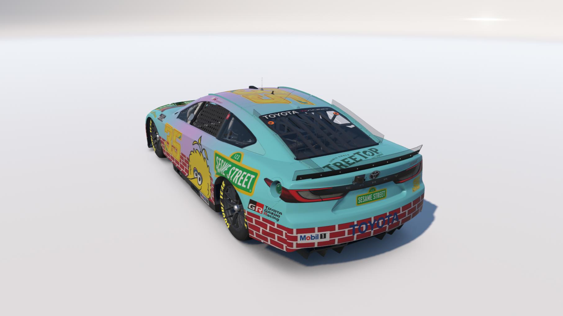 Preview of Riley Herbst #35 Sesame Street "Big Bird" Toyota Camry *Fictional* by Brett M.
