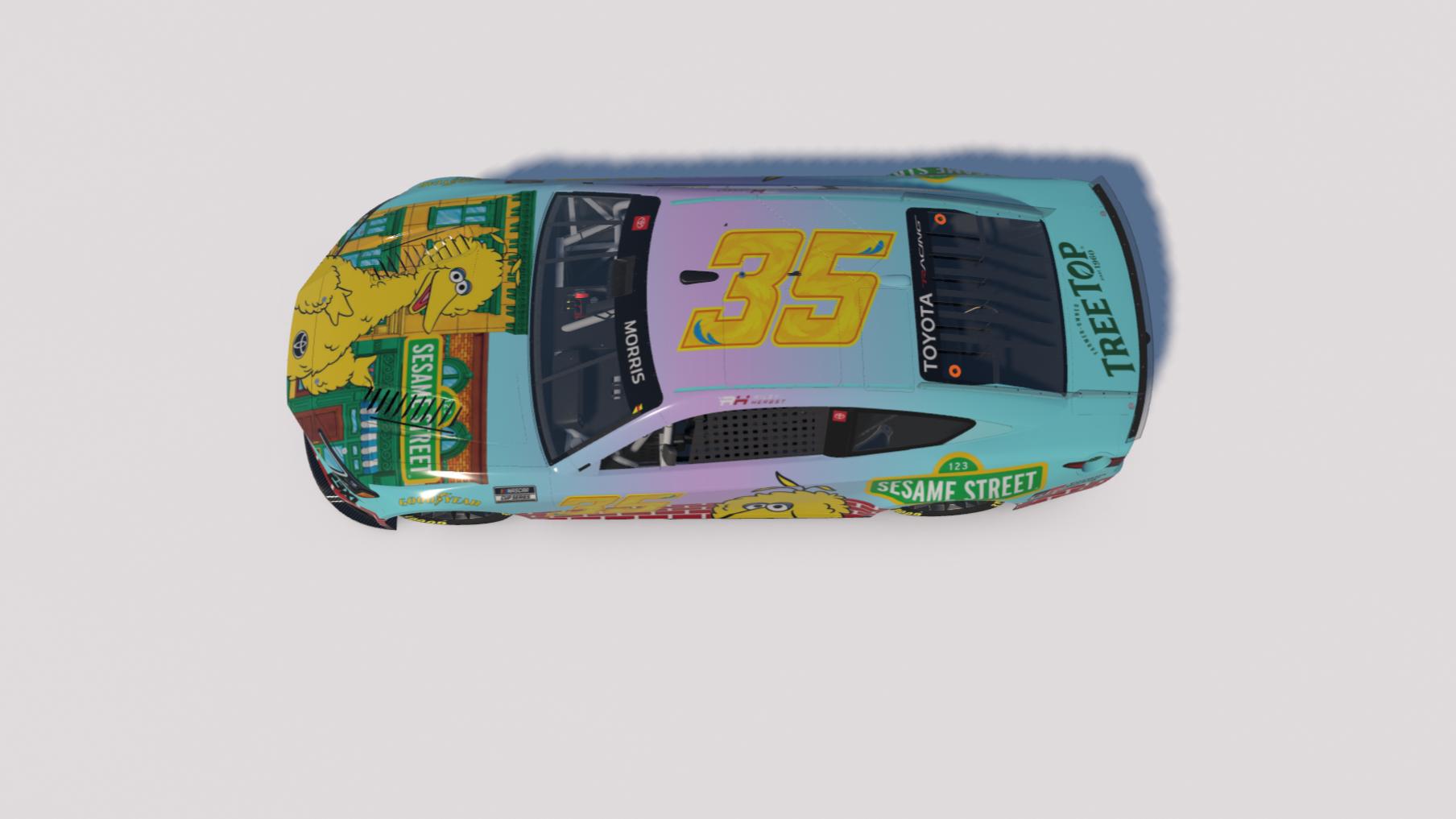 Preview of Riley Herbst #35 Sesame Street "Big Bird" Toyota Camry *Fictional* by Brett M.