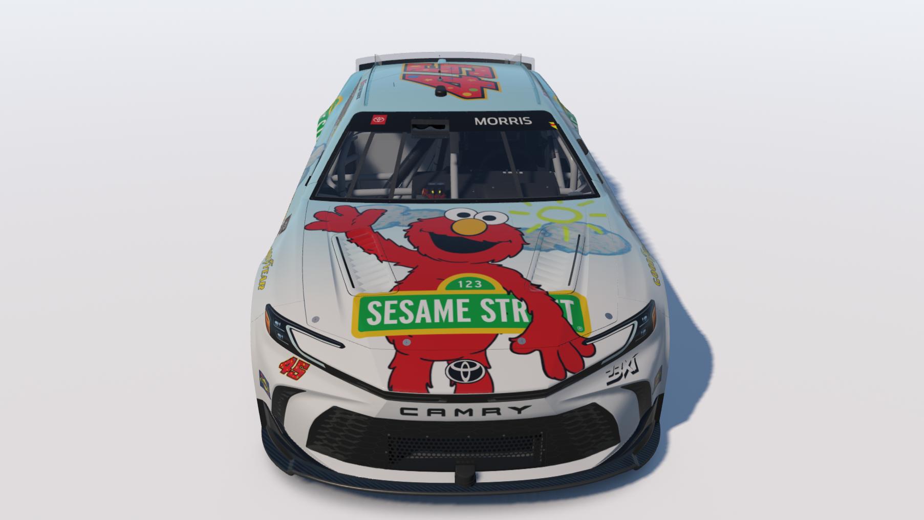 Preview of Tyler Reddick #45 Sesame Street "Elmo" Toyota Camry *Fictional* by Brett M.