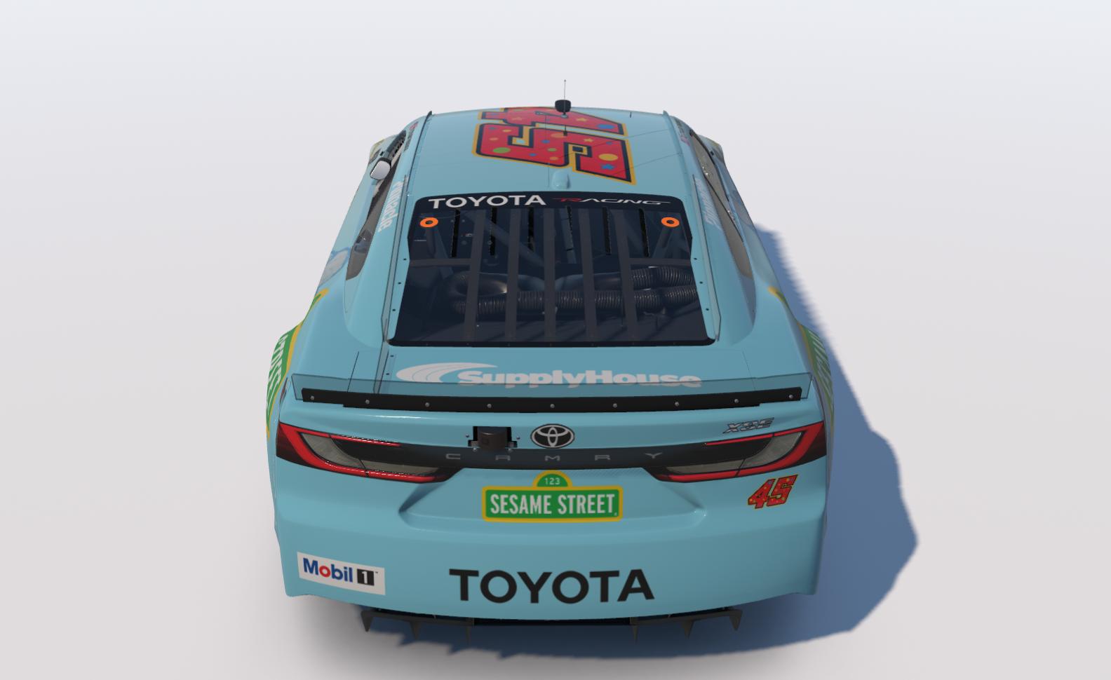 Preview of Tyler Reddick #45 Sesame Street "Elmo" Toyota Camry *Fictional* by Brett M.