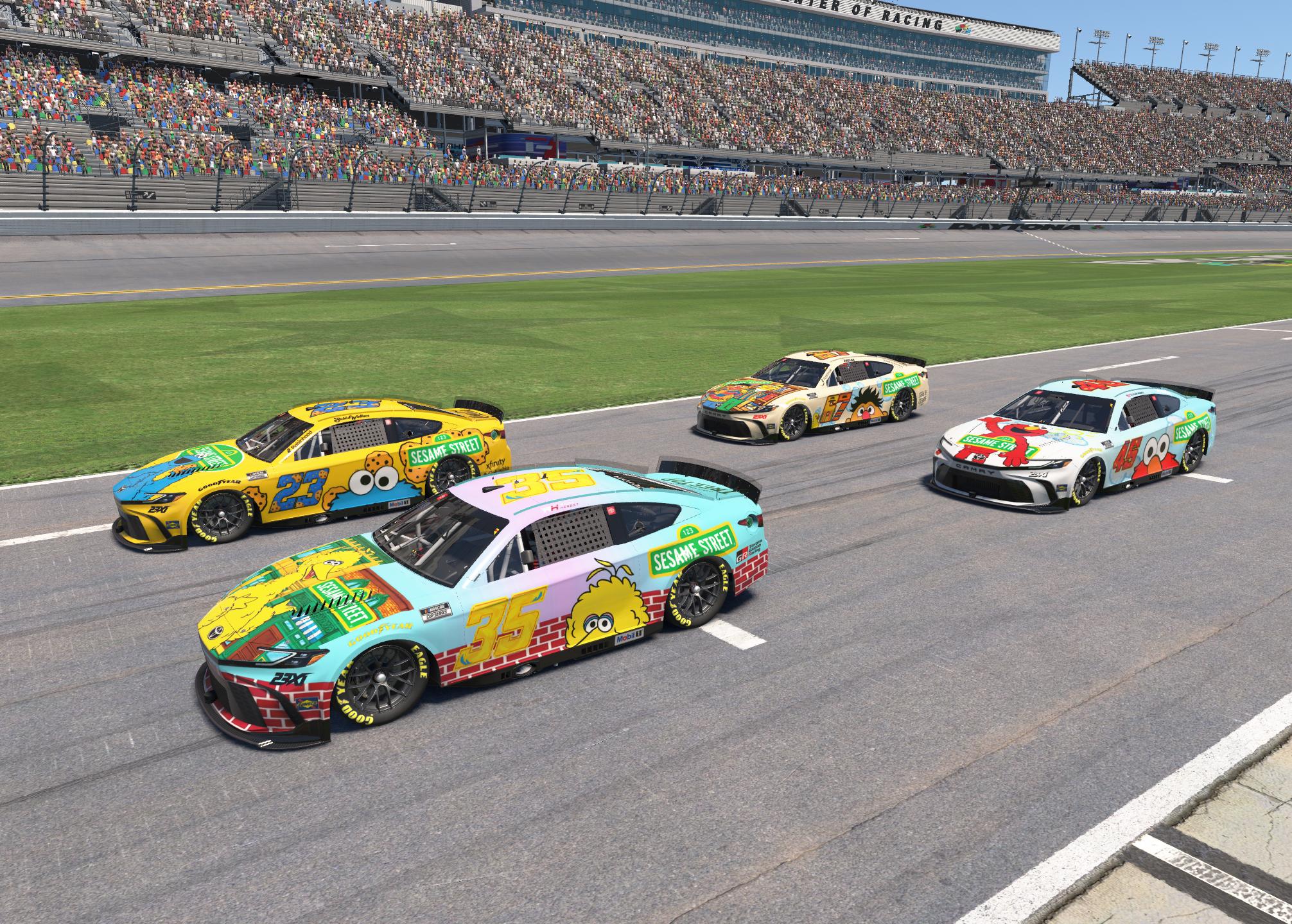 Preview of Tyler Reddick #45 Sesame Street "Elmo" Toyota Camry *Fictional* by Brett M.