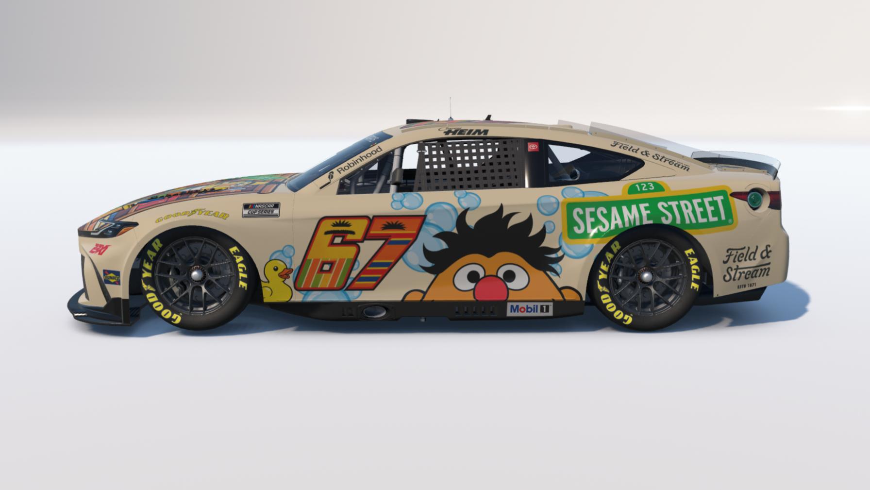 Preview of Corey Heim #67 Sesame Street "Bert & Ernie" Toyota Camry *Fictional* by Brett M.