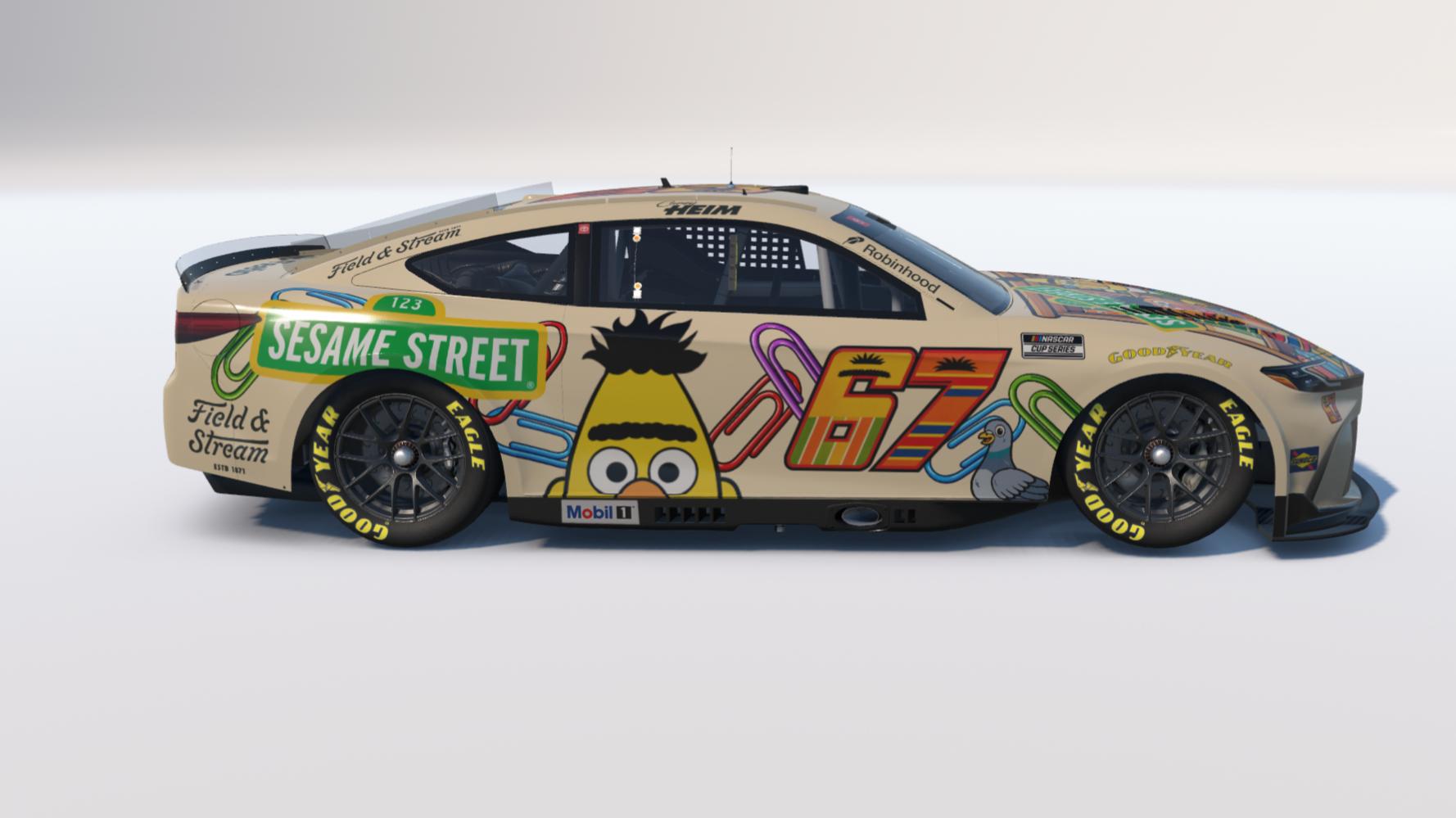 Preview of Corey Heim #67 Sesame Street "Bert & Ernie" Toyota Camry *Fictional* by Brett M.
