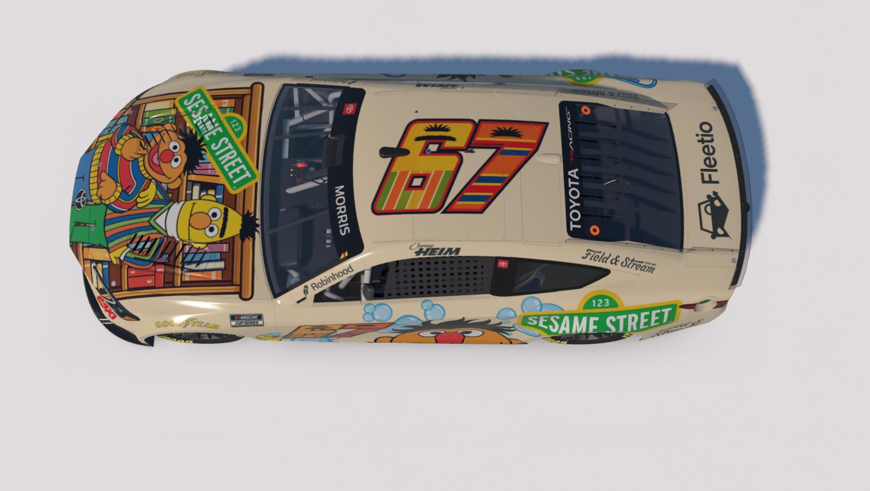 Preview of Corey Heim #67 Sesame Street "Bert & Ernie" Toyota Camry *Fictional* by Brett M.